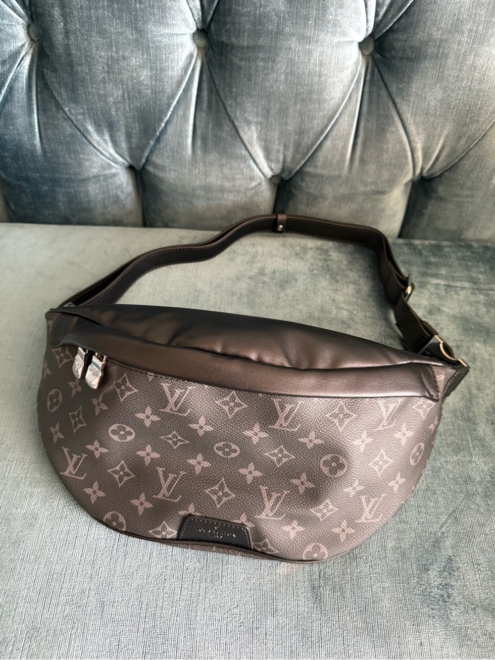 LV Luxury Monogram Brown Men’s Belt Bag - Classic Crossbody